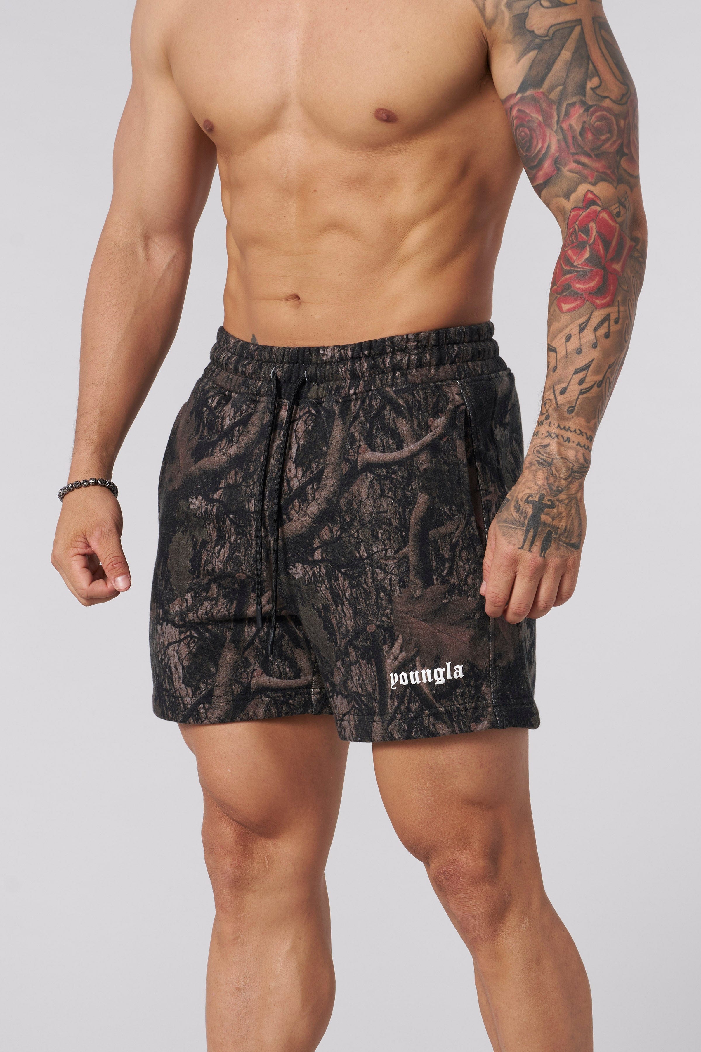1118 - Tree Camo Cotton Shorts